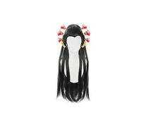 Daki Anime démon Slayer Kimetsu No Yaiba Long noir/argent vert mixte Cosplay résistant à la chaleur cheveux synthétiques + casquette de perruque gratuite Style 1