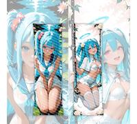 Dakimakura Comic 40x120cm Taie d'oreiller imprimée Double Face Waifu Body Taie d'oreiller