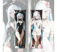 Dakimakura Comic 40x120cm Taie d'oreiller imprimée Double Face Waifu Body Taie d'oreiller
