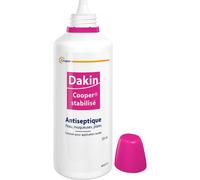 Dakin Cooper Stabilisé Solution Antiseptique Pour Application Locale Flacon 125ml