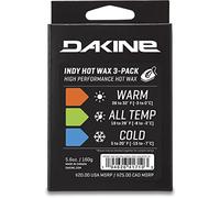 Dakine – Cire Indy Hot Wax – 5.6oz – Pack 3 (toutes temp., froid, chaud) – TU
