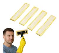 DAKLOP 4 Pcs Chiffons de Nettoyage en Microfibre pour Karcher Bonnette Microfibre Lingette pour Lave Vitre Karcher WV2 WV5 WV6 Plus Premium pour Nettoyeur Vitre Aspirateur de Fenêtre Accessoires