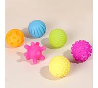 DAKLUNAR Kit de 6 Balles Sensorielles pour Bébé, Morceaux Balle Sensorielle, Balles Sensorielles Texturé, Sensory Jouet Enfant Jouet d’éveil Premier Âge Jeu de Bain Motricité de Bébé Balles