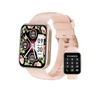 Dakofied Montre Connectée Femme avec Appel Bluetooth Podometre Cardiofrequencemetre Oxymetre Montre Sport Etanche IP68 Cycle Menstruel Suivi Sommeil Calories Notification pour Android iOS Rose