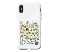 Dakota du Nord, États-Unis, Cartes, icônes Coque pour iPhone X/XS