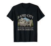Dakota du Sud : héros et légendes en Pierre Graphique T-Shirt