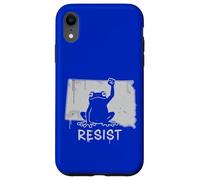 Dakota du Sud Resist Frog Protest No Kings Day Coque pour iPhone XR