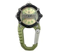 Dakota Montre microlumière, montre à clip, lampe de poche et montre, cadeaux d'extérieur pour homme, utilisation pour montre de terrain et de travail, montre tactique avec lampe de poche LED avec ou
