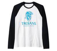 Dakota State Trojans Primary Logo Manche Raglan