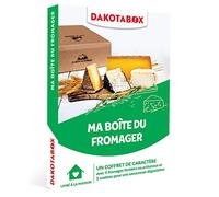 Dakotabox - Coffret cadeau Ma boîte du fromager - Idée cadeau gourmand - Un coffret comprenant 4 fromages et 1 couteau