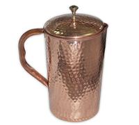 DakshCraft ® haute qualité cuivre pur Jug avec couvercle pour les prestations de santé