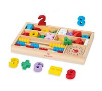 Dal -J'apprends Jeu éducatif en Bois pour Apprendre Les Chiffres et Compter. Convient aux Enfants à partir de 3 Ans et Plus, 54020