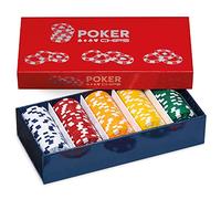 Dal - Jeu de jetons de Poker, composé de 125 jetons de Jeu en Plastique de différentes Couleurs et Valeur