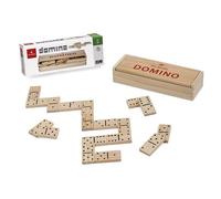 dominos 4,6 x 2,3 cm bois beige 28 parties
