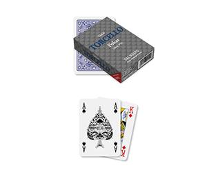 Dal Negro 24102 Pochettes - Poker Torcello Étui Simple, Bleu, Cartes à Jouer