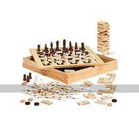 Dal Negro Classic Games 36cm Wooden Compendium by with 6 Games