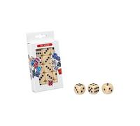 Dal Negro jeu de dés 2,2 cm blanc/noir 15 pièces