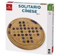 Dal Negro Jeu de société chinois 30 cm en bois beige/bleu foncé 2 pièces