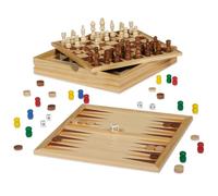 Dal Negro Jeu de société Top Games 30 – Dames/Échecs/Tria – Multicolore