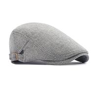 Dalababa Bérets Plate Homme, Casquette D'été Réglable et Respirante Newsboy Hat, Chapeau Souples Vintage Ivy Beret Fashion Golf Driving Fishing Flat Cap, 55-60 CM