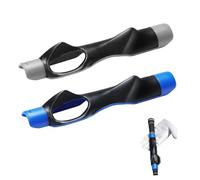 DALAETUS 2 Pièces Entraîneur de Grip de Golf, Grip d'Entraînement pour Le Golf d'Alignement des Gestes, Aide à l'Entraînement au Swing de Golf pour Débutants(Bleu&Gris)