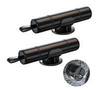 DALAETUS 2 Pièces Outil d'urgence Brise Vitre Coupe Ceinture avec 2 Supports - 2-en-1 Marteau Brise Vitre Voiture et Coupe Ceinture, Coupe Ceinture Brise Vitre, Sécurité Auto, Noir