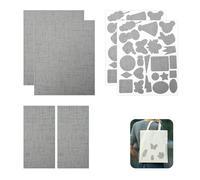 DALAETUS 6 Pièces Autocollant Patches à Repasser pour T-Shirt Sacs Jupe, Diy Thermocollant Vetement pour Patch Tissu Reparation, Carré Patch Thermocollant Tissu pour Veste Trous de Réparation(Gris)