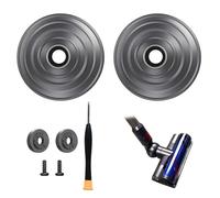 DALAETUS Roue à billes de rechange pour Dyson - Tête d'aspirateur à couple élevé pièces de rechange pour aspirateur V6 V7 V8 V10 V12 DC58 DC59 Direct Drive, 2 roues à billes + 2 vis + 2 fixations +
