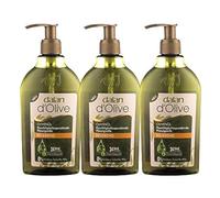 Dalan d Olive Lot de 3 savons liquide avec distributeur - Revitalisant - 300 ml