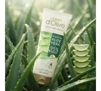 Dalan d'Olive Crème pour les mains et le corps à l'aloe vera - 250 ml - 95 % d'ingrédients naturels - Soin hydratant végétalien