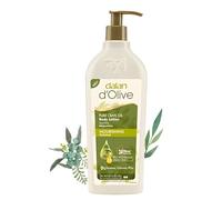 Dalan d'Olive Lotion pour le corps à l'huile d'olive pure Distributeur de pompe 400 ml pour homme et femme Soin hydratant et sans paraben pour peaux normales et sèches