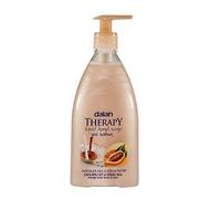 Dalan Therapy Lot de 3 bouteilles de savon liquide pour les mains - Lait de chocolat et beurre de cacao - 3 x 400 ml