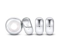 DALARAN Perles d'arrêt en argent sterling 925 pour bracelet Pandora, <3.5 mm, Argent sterling Argent Caoutchouc, Pas de pierre précieuse