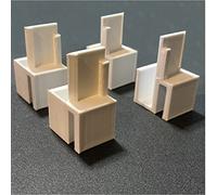 DALARANSTORE Kit 2-4 guides de porte de placard coulissant Optimum/Form blanc rails droit/gauche (kit complet 4 guides (2 droits + 2 gauches))