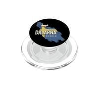 Dalarna Suède Carte de Province rétro Souvenir Vintage PopSockets PopGrip pour MagSafe