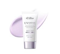 d'Alba Italian White Truffle Waterfull Tone-Up Sunscreen SPF 50+ PA++++, écran solaire teinté violet aux filtres UV hybrides véganes, effet éclat & illumination, soin coréen pour la peau (50 ml)