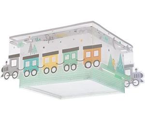 Dalber 63536 Plafonnier pour chambre d'enfant Motif train de nuit Culot E27