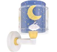 Dalber Applique Murale Enfant Moon Dreams animaux étoiles lune nuages, 76639, E27, Bleu
