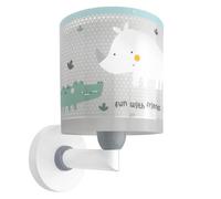 Dalber Applique Murale Enfant Rhino & Croco Rhinocéros et Crocodile, Blanc