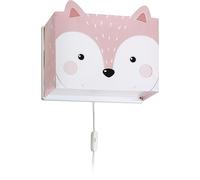 Dalber Lampe Applique Enfant Little Fox Renard Animaux Rose, 64588, E27