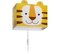 Dalber Lampe Applique Murale Enfant Little Tiger Animaux Jaune, 64568, E27