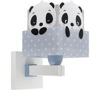 Dalber Lampe Applique Murale Enfant Ours Panda Animaux Bleu 63169T, E27