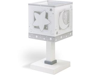 Dalber Lampe de Chevet Enfant Lune Etoiles Gris 63231E, E14