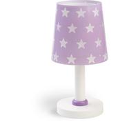 Dalber - Lampe de chevet enfant - Stars - Motif étoiles, L 15 cm, H 30 cm, Mauve