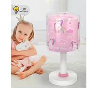 DALBER Lampe de chevet LED Licorne rose pour enfant - veilleuse à poser