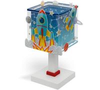 Dalber Lampe de chevet ou de table enfant Rocket Fusée Planètes, 63351N, G4 - LED 4 W - Ampoule incluse, Bleu