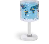 Dalber Lampe de chevet ou de table enfant veilleuse Kids World Carte Monde Planète, 40671, G4 - LED 4 W - Ampoule incluse, Bleu