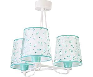 Dalber Lampe Suspendue 3 Lumières Fleurs Vert 81177H