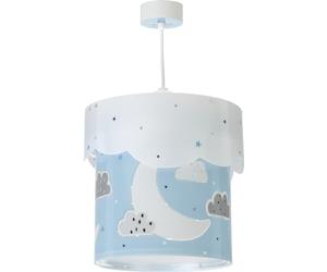 Dalber Lampe Suspendue Moon Lune Étoiles Nuages Bleu