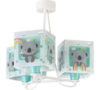 Dalber Lampe Suspension Enfant 3 Lumières Koala Animaux Vert